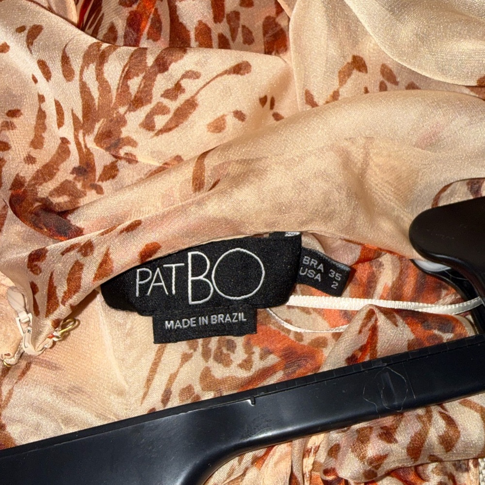 PatBO Sunset Butterfly Maxi Dress in beige - Picture 9 of 10